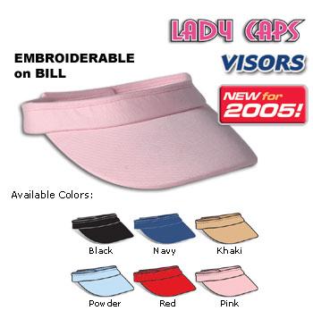 Ladies Sun Visors, Wholesale Blank Caps