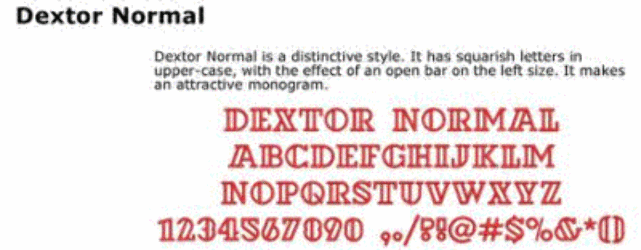 Dexter (All Caps)