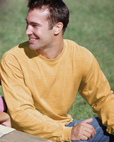 Authentic pigment dyed mens long sleeve shirt