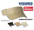 Straw Visors with embroidery
