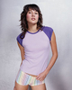 american apparel rib contrast tee