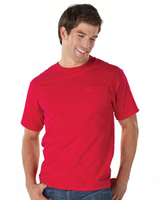 Hanes ringspun cotton beefy t shirt with pocket