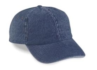 washed denim caps