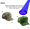 camo cap with a mesh back