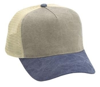 mesh back cap in canvas material