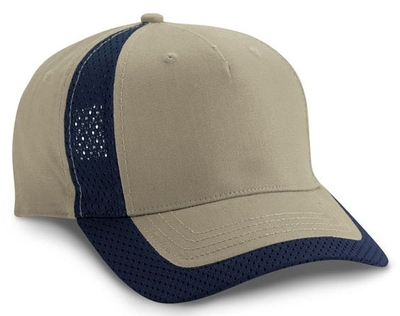 Wholesale Cobra Caps: 5-Panel Cotton Jersey Mesh Trim Hat