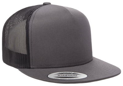Yupoong Hats: Wholesale Yupoong Flat Billed Two Tone Trucker Hat