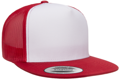Yupoong Hats: Wholesale Yupoong Flat Bill Trucker Hat -CapWholesalers.com