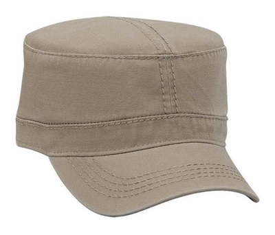Otto Caps: Garment Washed Cotton Twill Military Cap - CapWholesalers.com