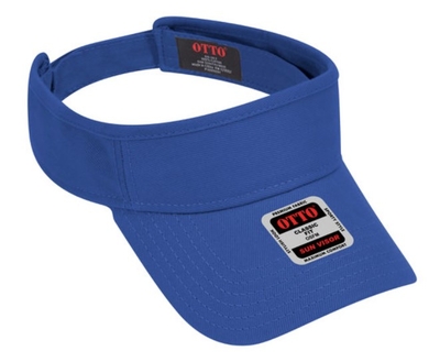 Otto Caps: Brushed Bull Denim Sun Visor | Wholesale Sports Visor