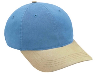 Otto Caps: Two-Tone Garment Washed Cotton Twill Low Profile Cap - CapWholesalers