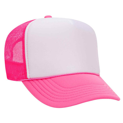Otto Caps: Neon Poly Foam Golf Cap Mesh Backed | Wholesale Blank Hats