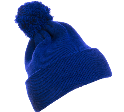 Yupoong Caps: Wholesale Pom Pom Beanie Cuffed Knit Hat | CapWholesalers.com