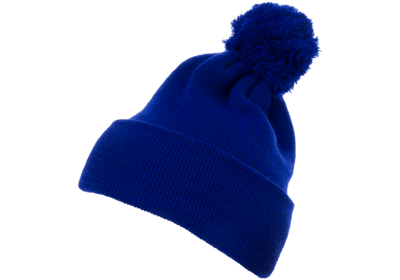 Yupoong Caps: Wholesale Pom Pom Beanie Cuffed Knit Hat | CapWholesalers.com