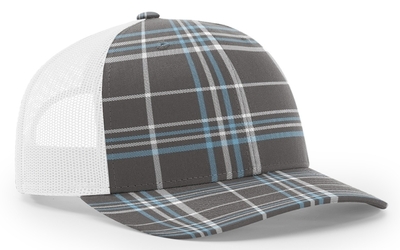 Richardson 112 Trucker Hat: Wholesale Trucker Hats Plaid Design Cap