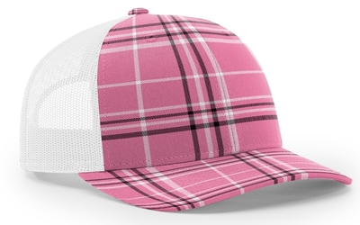 Richardson 112 Trucker Hat: Wholesale Trucker Hats Plaid Design Cap