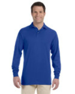 Jerzees 5.6 oz., 50/50 Long-Sleeve Jersey Polo - Cap Wholesalers