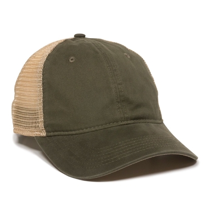 Outdoor Caps: Wholesale Tea Stained Trucker Cap | Wholesale Blank Caps