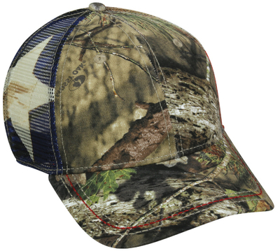 Outdoor Caps: Wholesale Mossy Oak Flag Cap | Wholesale Blank Caps & Hats