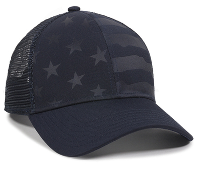 Wholesale Outdoor Hats: USA Flag Hat With 6 Panels & Mesh Back