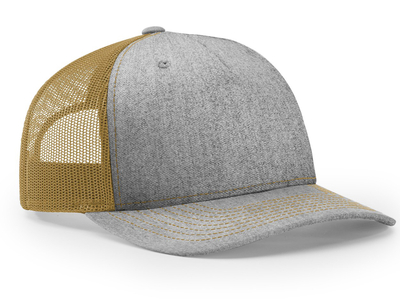 Richardson Trucker Twill Mesh Snapback (5 panel) at Wholesale Pricing