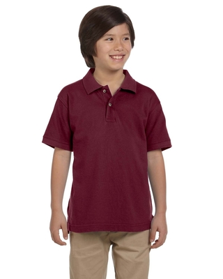 Harriton Youth 6 oz., Ringspun Cotton Piqué Short-Sleeve Polo | Kids Polo Shirts