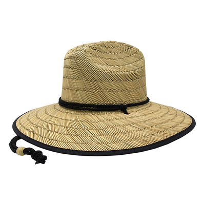 Mega Lifeguard Straw with Floral Underbrim | Straw Hats