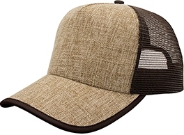 Mega 5 Panel Straw Trucker Mesh | Wholesale Straw Hats