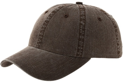 Mega 6 Panel Pigment Dyed Herringbone Cotton Twill | Wholesale Relaxed Dads Hats