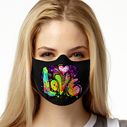Washable Reusable Pre-Decorated Love Face Mask -Cap Wholesalers