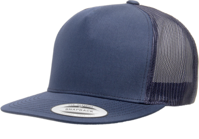 Yupoong Hats: Wholesale Yupoong Classic Flat Bill 5 Panel Trucker Hats