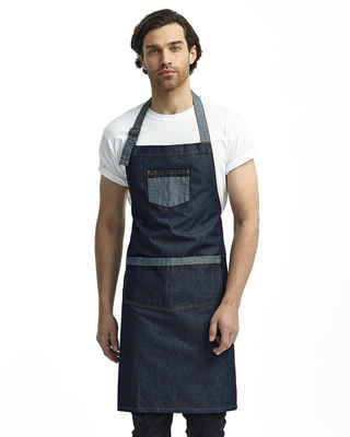 AlphaBroder Reprime Unisex Domain Contrast Denim Bib Apron | APRON