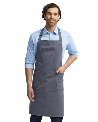 AlphaBroder Reprime Artisan Collection Unisex Cotton Chino Bib Apron