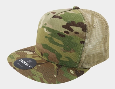 Wholesale Cobra Caps: 5-Panel Garment Washed Twill Front/Mesh Back