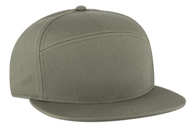 Otto Caps: Wholesale Twill Square 2-Tone Flat Visor Snapback Hat