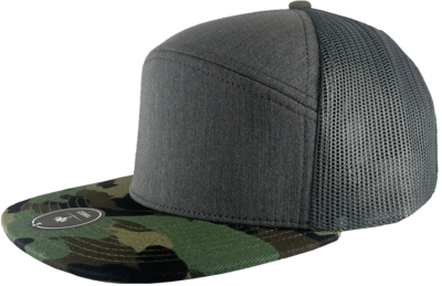 Richardson 112 6 Panel Trucker Printed Camo Mesh Back Cap  - CapWholesalers