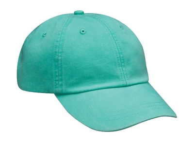 Adams Optimum Solid Pigment Dyed Leather Strap Cap | Wholesale Relaxed Dads Hats