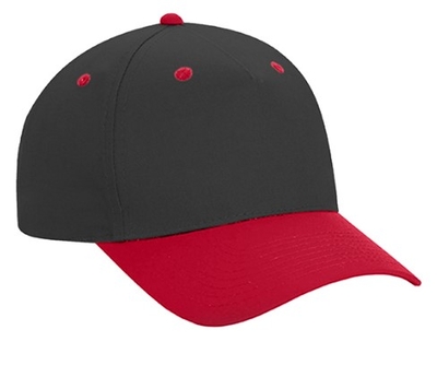 Cobra Caps: Wholesale 5-Panel Low Profile Two Tone Twill Hat - Cap Wholesalers