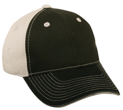 Outdoor Caps: Wholesale 6-Panel Cap With Sandwich Visor & Contrasting Stitch