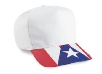 Cobra Caps: 5-Panel Puerto Rico Flag Cap | Wholesale Hats