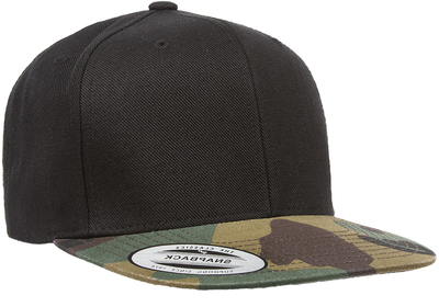 Yupoong Caps: Yupoong Flexfit Camo Flat Bill Style Snapback Hat |  CustomizedWear | Flex Caps