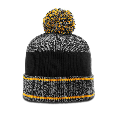 Richardson Heathered Pom Beanie W/ Cuff | Wholesale Knit Beanies