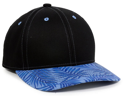 Outdoor 6 Panel Tropical Leaf Cotton Twill Cap | Wholesale Caps & Hats From Cap Wholesalers