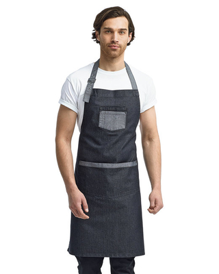 AlphaBroder Reprime Unisex Domain Contrast Denim Bib Apron | APRON
