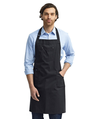 AlphaBroder Reprime Artisan Collection Unisex Cotton Chino Bib Apron