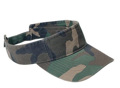 Custom Mega Caps Pro Style Washed Camouflage Visor CustomizedWear
