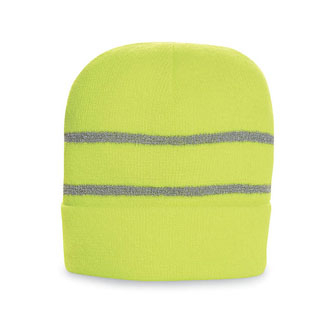 Richardson Caps: Hi Viz Beanie With Reflective Stripe | CapWholesalers