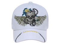 Image Otto-Skull with Wings & Rhinestones Mesh Back Caps