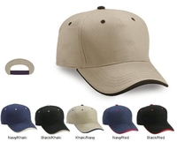 Image 5 Panel Brushed Cap with Wave Sandwich