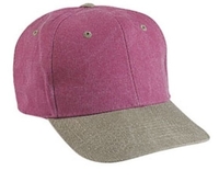 Image Cobra-6-Panel Two Tone Stone Washed Canvas Cap, two tone